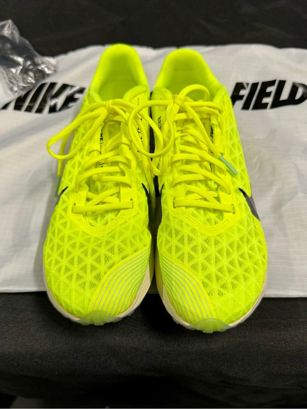 Kids Nike Zoom Rival XC 5 Neon Yellow Track Sneakers